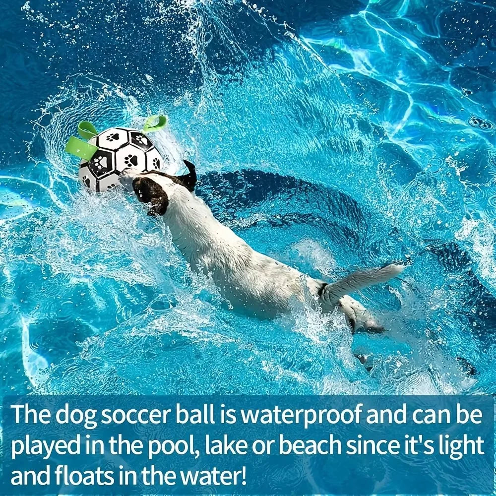 Interactive Dog Toys Dog Soccer Ball to Keep Them Busy,Durable Automatic Moving Jumping Dog Balls with Straps for Small/Medium/Large Dogs, USB Rechargeable,Not for Aggressive Chewers