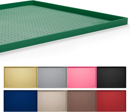 Dog Feeding Mat,100% Waterproof Food Grade Silicone Pet Food and Water Bowl Placemat,Dishwasher, High Raised Edge to Prevent Spills,Nonslip Tray to Stop Messes on Floor (24"X16"X0.5", Yellow)