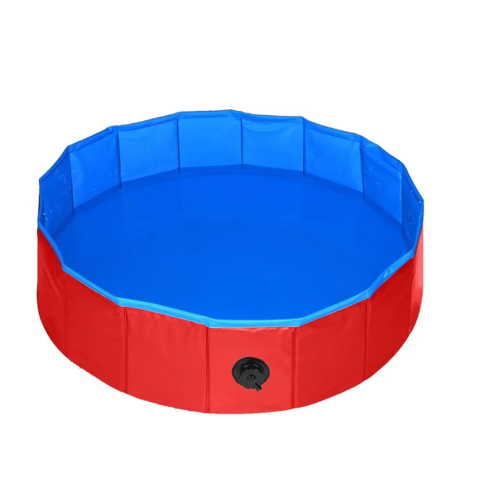 Pet Pool Portable Swimming Tub Foldable Dog Bath Foldable Pet Bathing Tub Dog Bathtub Outdoor Indoor Collapsible Bathing Pool