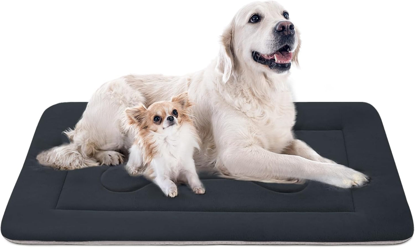 Dog Bed Large Crate Mat 42 in Non-Slip Washable Soft Mattress Kennel Pads