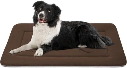Dog Bed Large Crate Mat 42 in Non-Slip Washable Soft Mattress Kennel Pads
