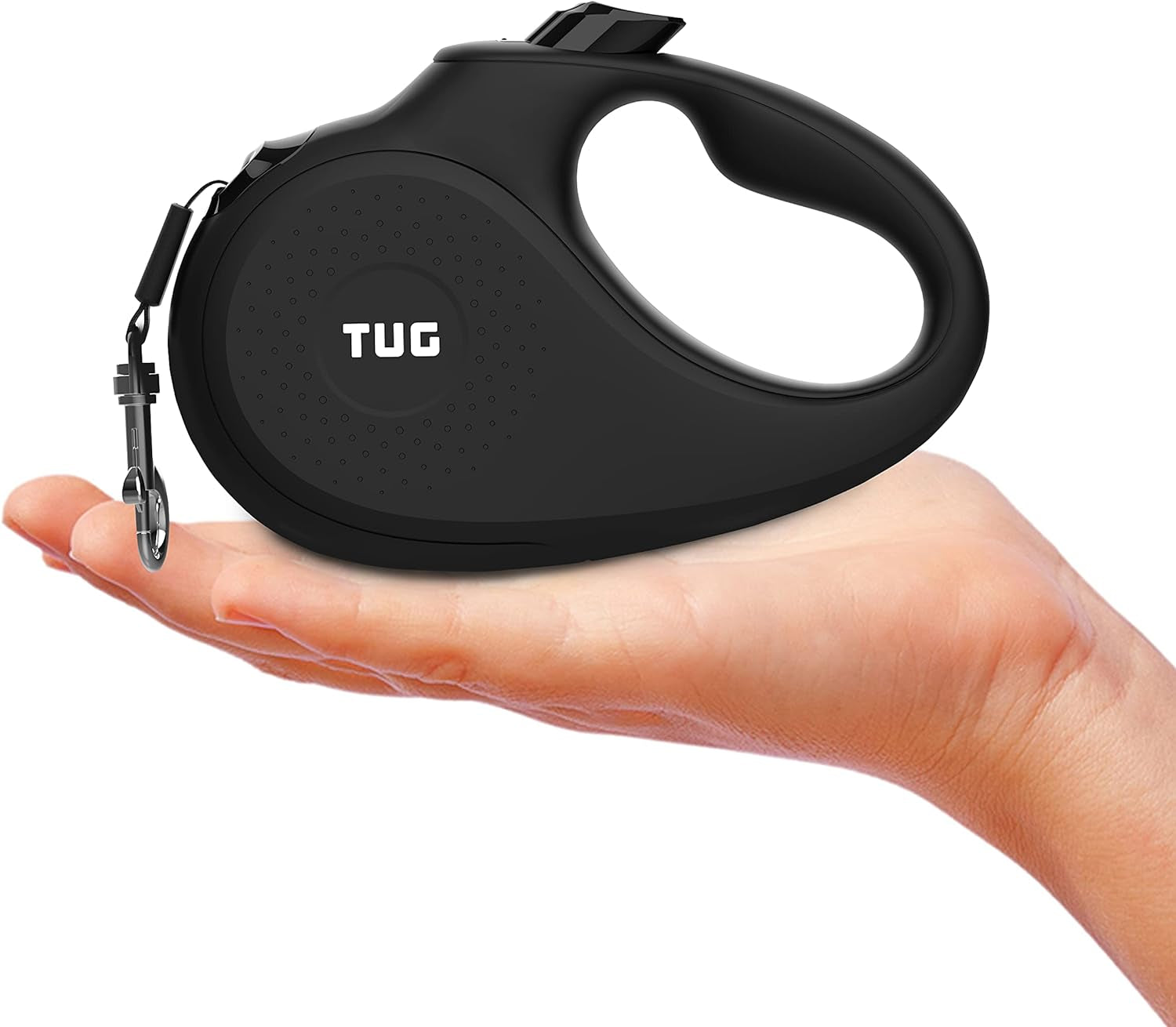 Monochrome 360° Tangle-Free Retractable Dog Leash | 16 Ft Strong Nylon Tape (Small, Aqua)