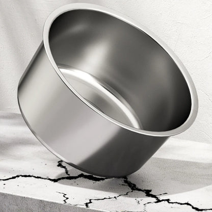 Large Stainless Steel Dog Slow Food Bowl with Thickened Stand Elevated Pets Products Supplies Feeders Accessories Tip Proof