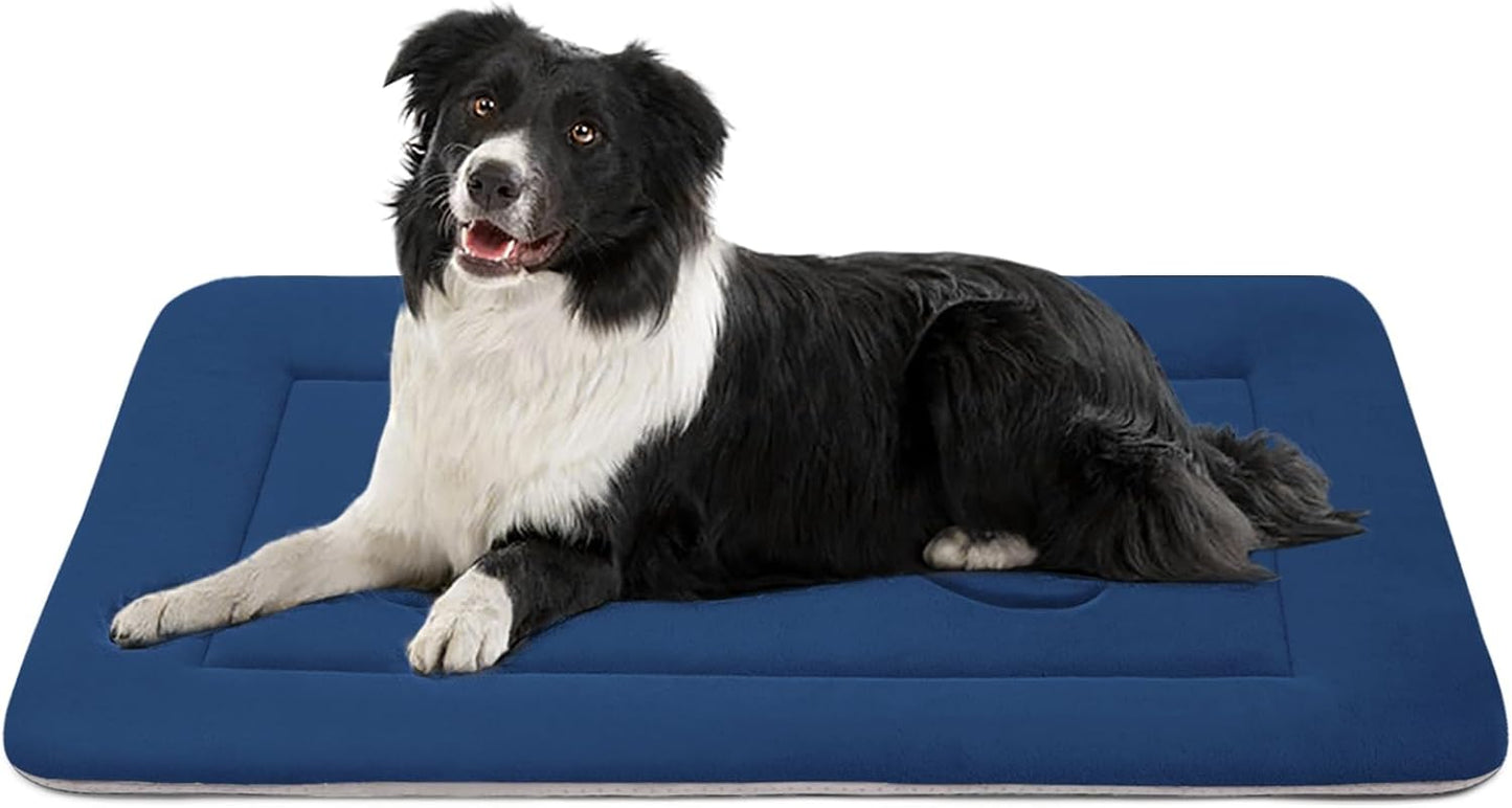 Dog Bed Large Crate Mat 42 in Non-Slip Washable Soft Mattress Kennel Pads