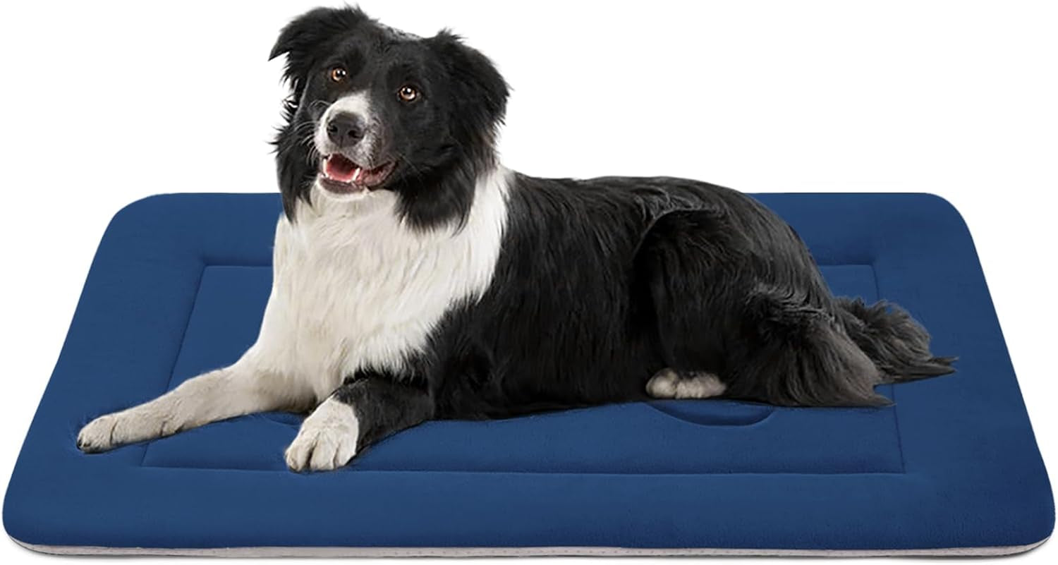 Dog Bed Large Crate Mat 42 in Non-Slip Washable Soft Mattress Kennel Pads