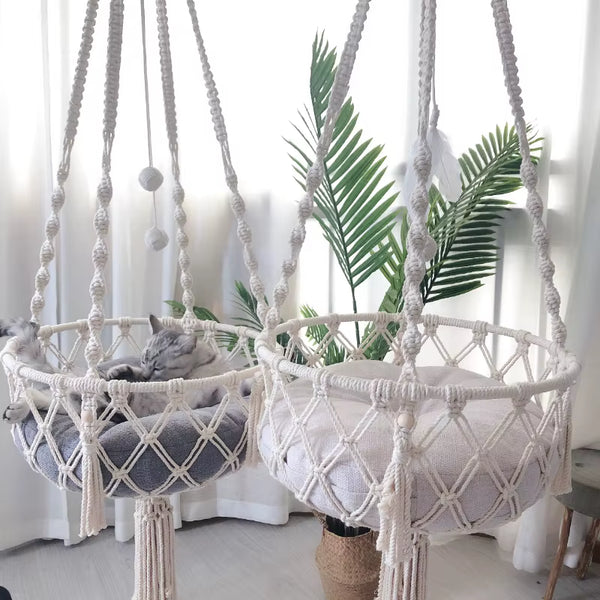 Boho Cat Hammock Swing