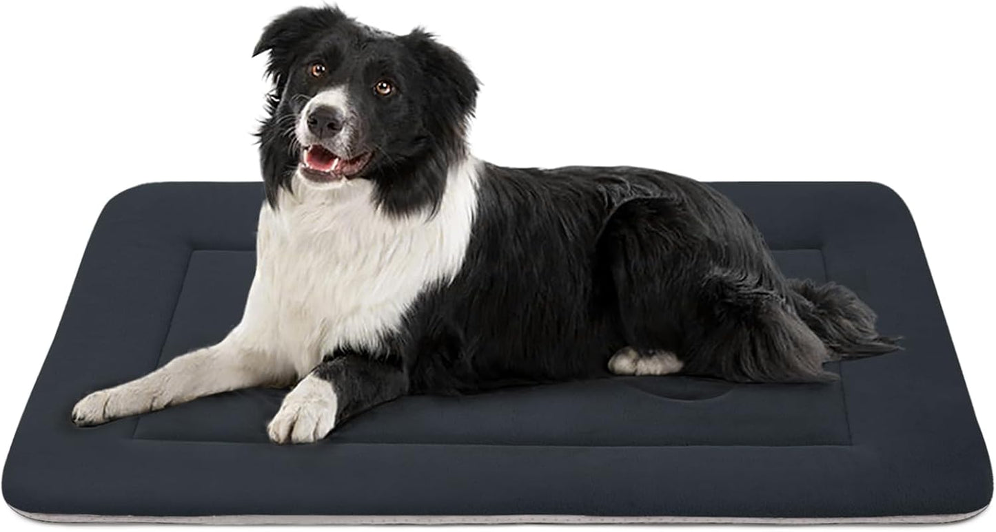 Dog Bed Large Crate Mat 42 in Non-Slip Washable Soft Mattress Kennel Pads