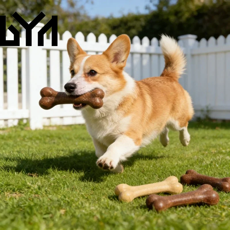 Dog Bone Chews Toys Nearly Ind Estructible Natural Non-Toxic Anti-Bite Puppy Toys for Small Medium Large Dog Pet Chew Toy