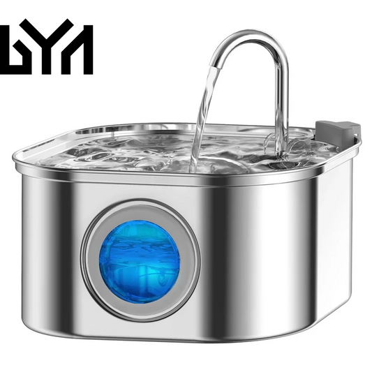 3.2L Stainless Steel Pet Water Feeder Auto Cat Fountain Smart Dog Water Dispenser Visual Window Drinking Bowl Pet Accessories