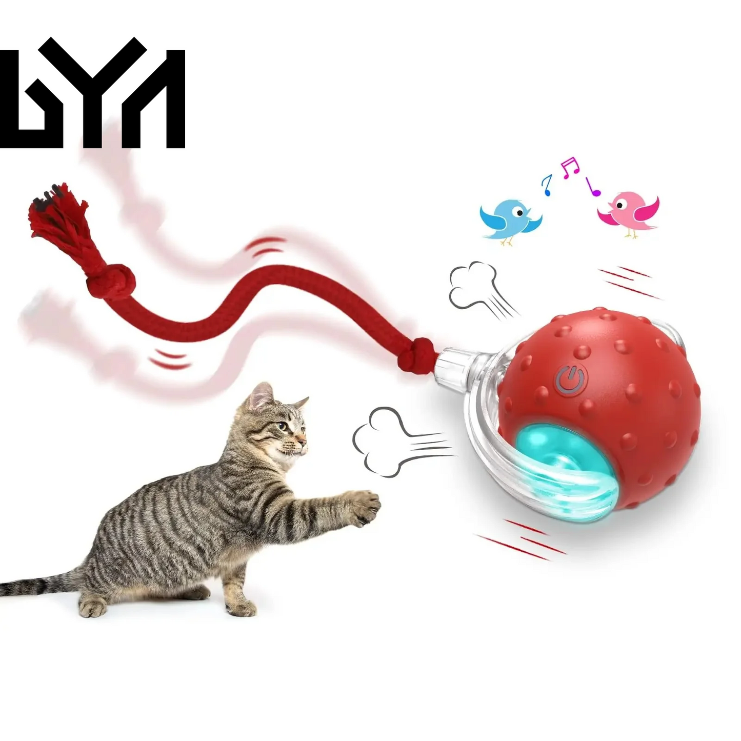 Interactive Cat Toy Ball Super Drive Cat Rolling Ball