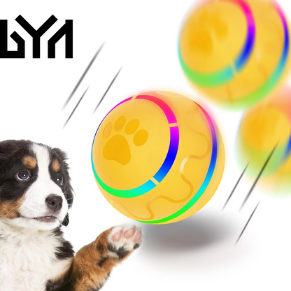 Peppy Pet Ball for Dogs, Interactive Dog Toy Durable Automatic Rolling Ball with Led Flash Lights for Small Medium Dogs Breed, Wicked Ball with Motion Activat Bpa-Free USB Rechargeable