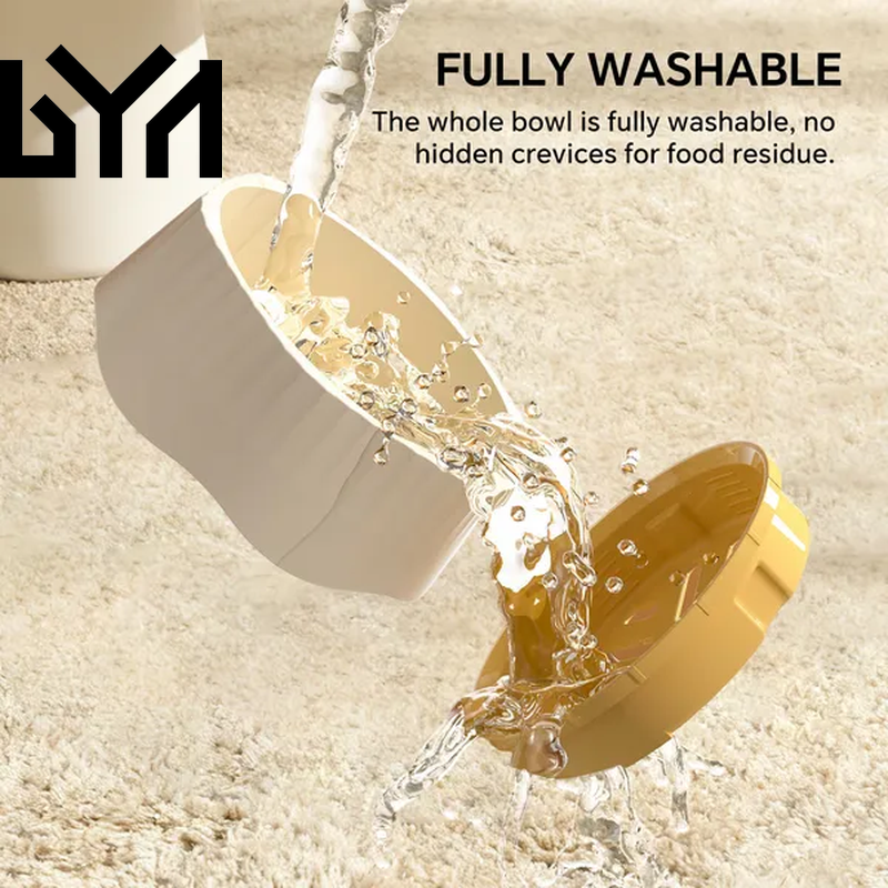 2-In-1 Dual Mode Large Plastic Cat Slow Feeder Bowl, Switchable Fast&Slow Feed