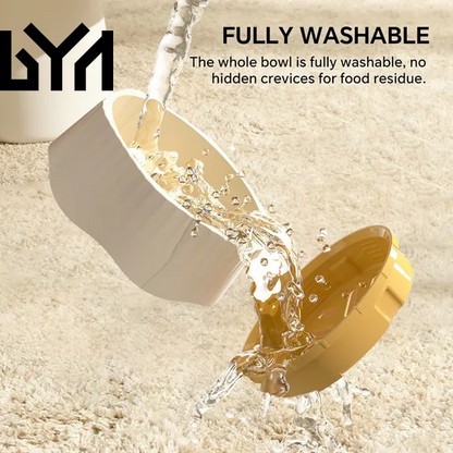 2-In-1 Dual Mode Large Plastic Cat Slow Feeder Bowl, Switchable Fast&Slow Feed