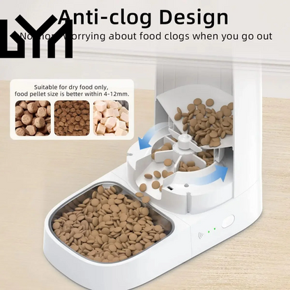 ROJECO Automatic Cat Feeder Pet Smart Wifi Cat Food Kibble Dispenser Remote Control Auto Feeder for Cat Dog Dry Food Accessories