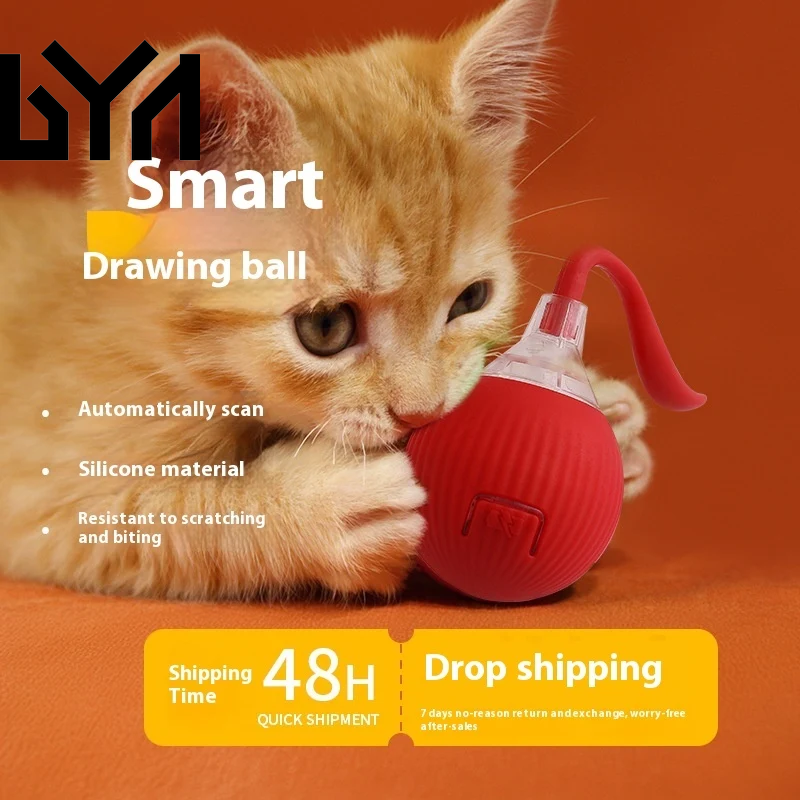 Interactive Cat Toy Ball Super Drive Cat Rolling Ball